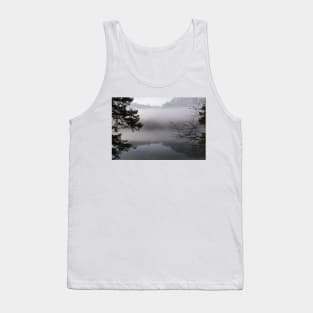 Lake in the autumn fog Tank Top